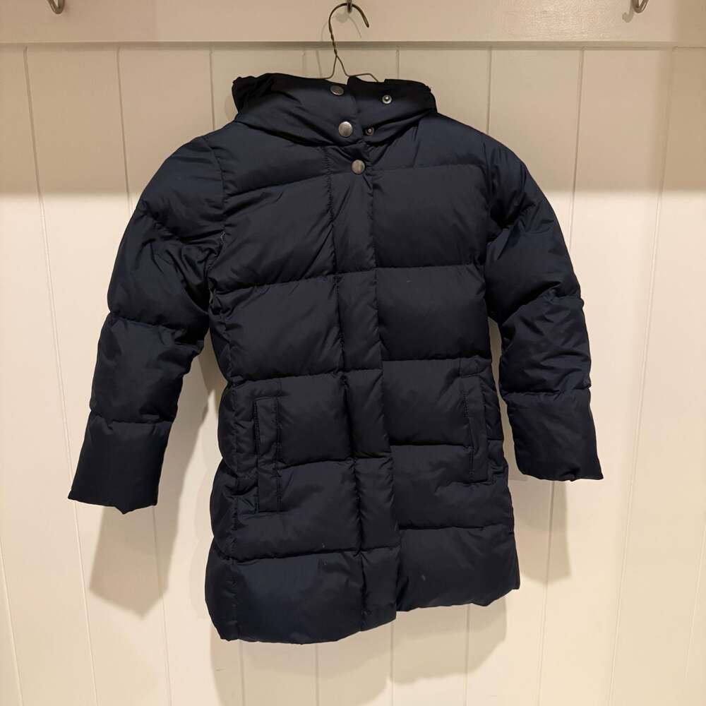 crewcuts by J.Crew Girls' Navy Puffer Jacket with Hood